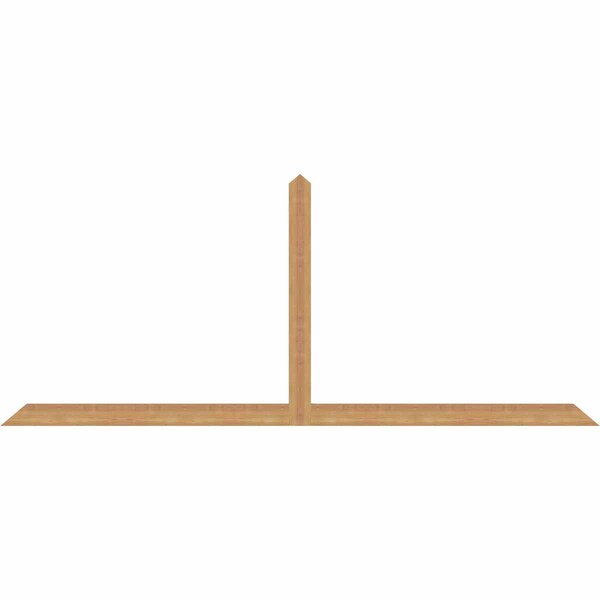 Ekena Millwork Portland Timber Gable Bracket, Western Red Cedar, 96"W x 40"H x 1 1/2"D x 3 1/2"F, 10/12 Pitch GBW096X40X0204POR00SWR - main